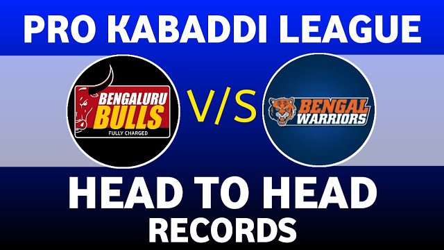 Bengaluru Bulls  Vs Bengal Warriors Head To Head In PKL